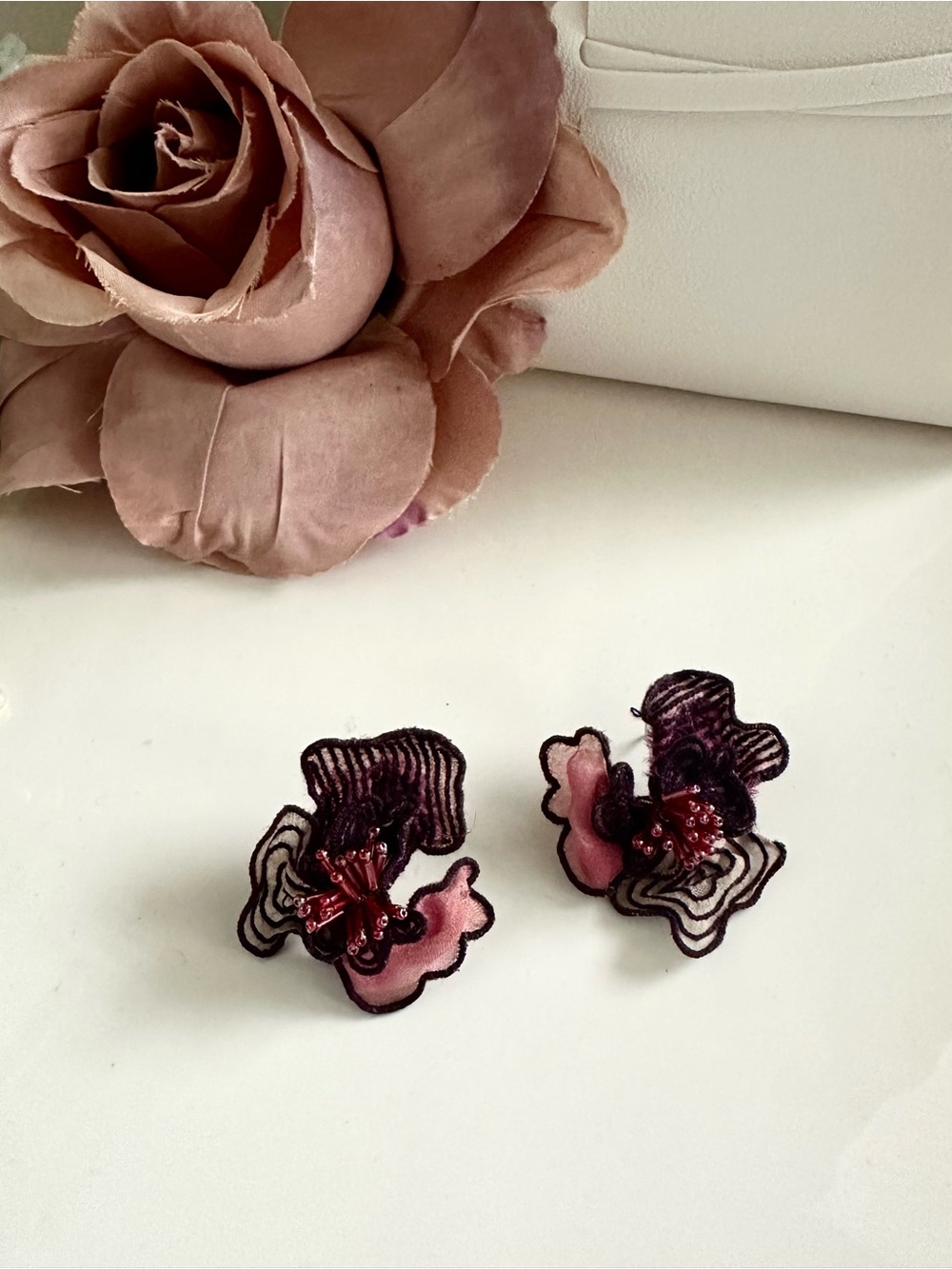Mignonne Gavigan Orchid Earrings